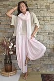 Tasha Cushion Cotton Sia Barrel Pant Seashell